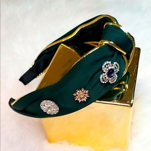 Green/ Gold Detailed Headband